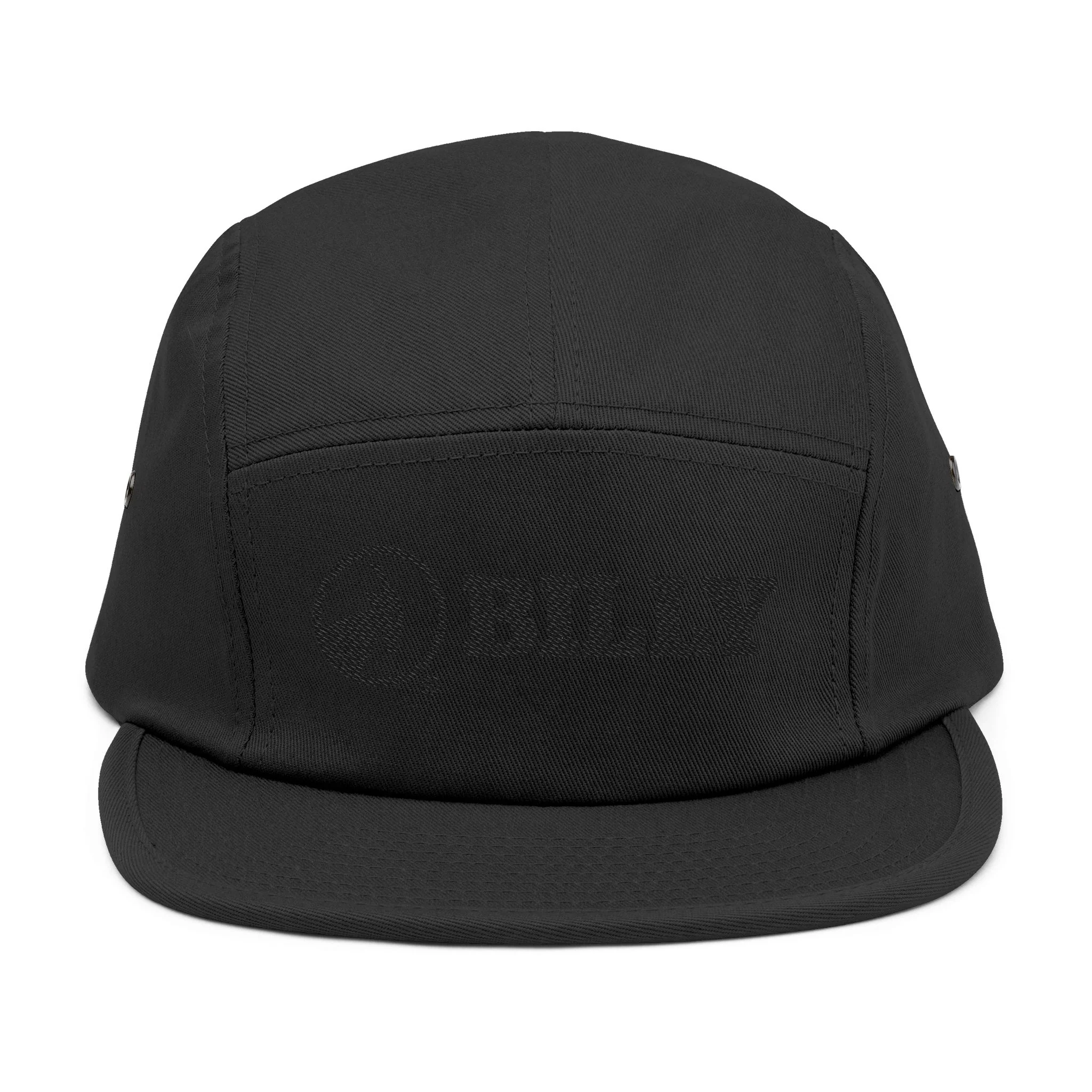 BILLY 5 Panel Cap (Black Horizontal Logo - Embroidery) — AVAILABLE IN 6 COLORS - Image 7