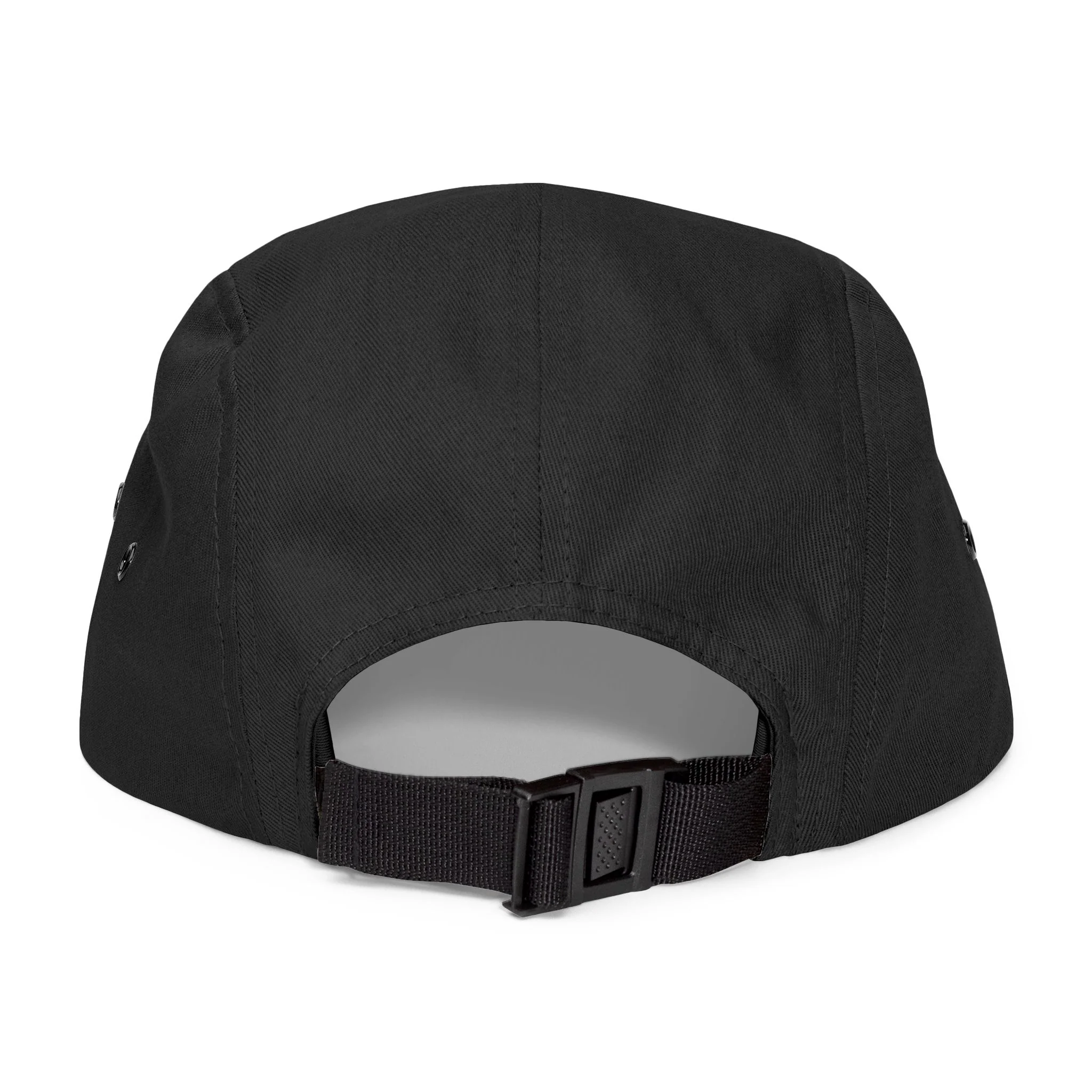 BILLY 5 Panel Cap (Black Horizontal Logo - Embroidery) — AVAILABLE IN 6 COLORS - Image 8