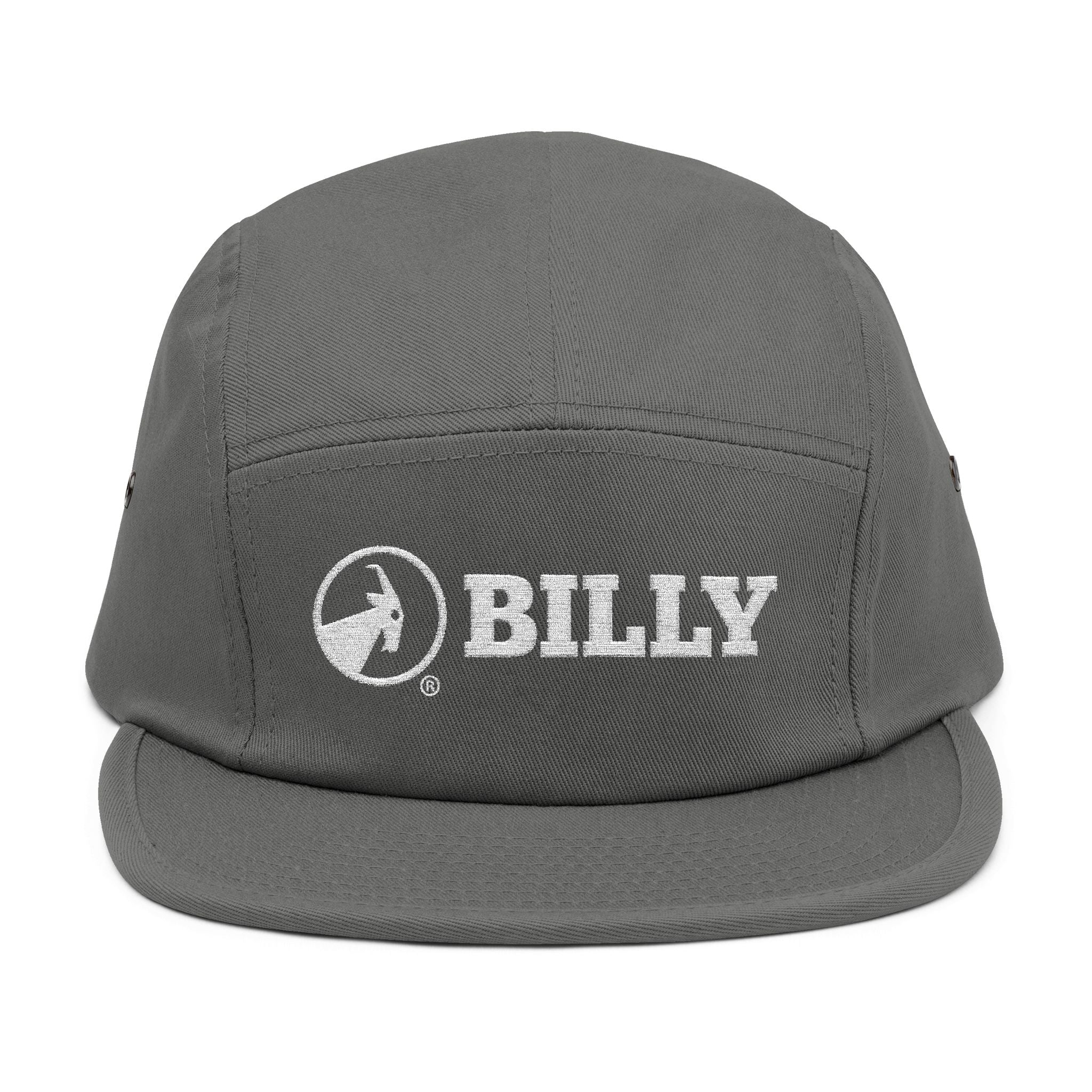 BILLY 5 Panel Cap (White Horizontal Logo - Embroidery) — AVAILABLE IN 6 COLORS - Image 11