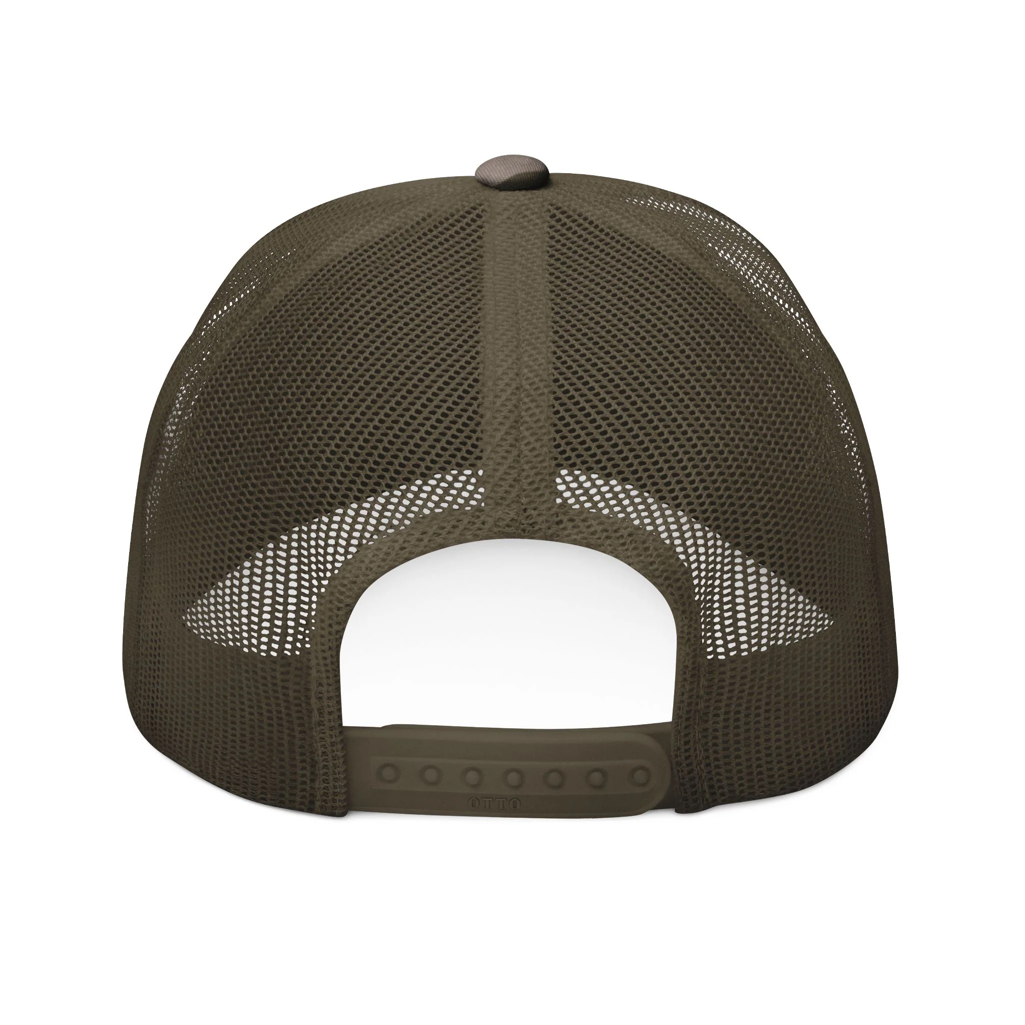 BILLY Camouflage Trucker Hat (White Horizontal Logo - Embroidery) - Image 4