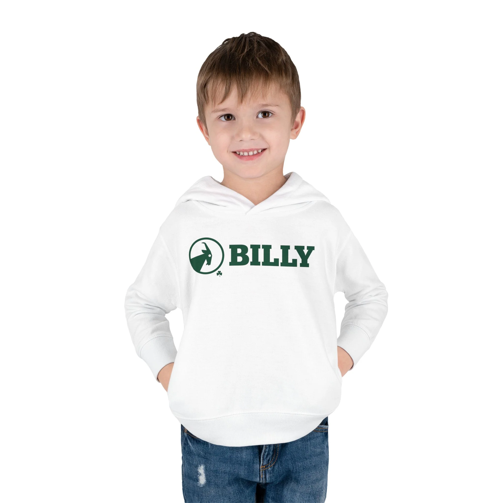BILLY Core Toddler Pullover Fleece Hoodie (Clover Rainbow) — AVAILABLE IN 2 COLORS - Image 4