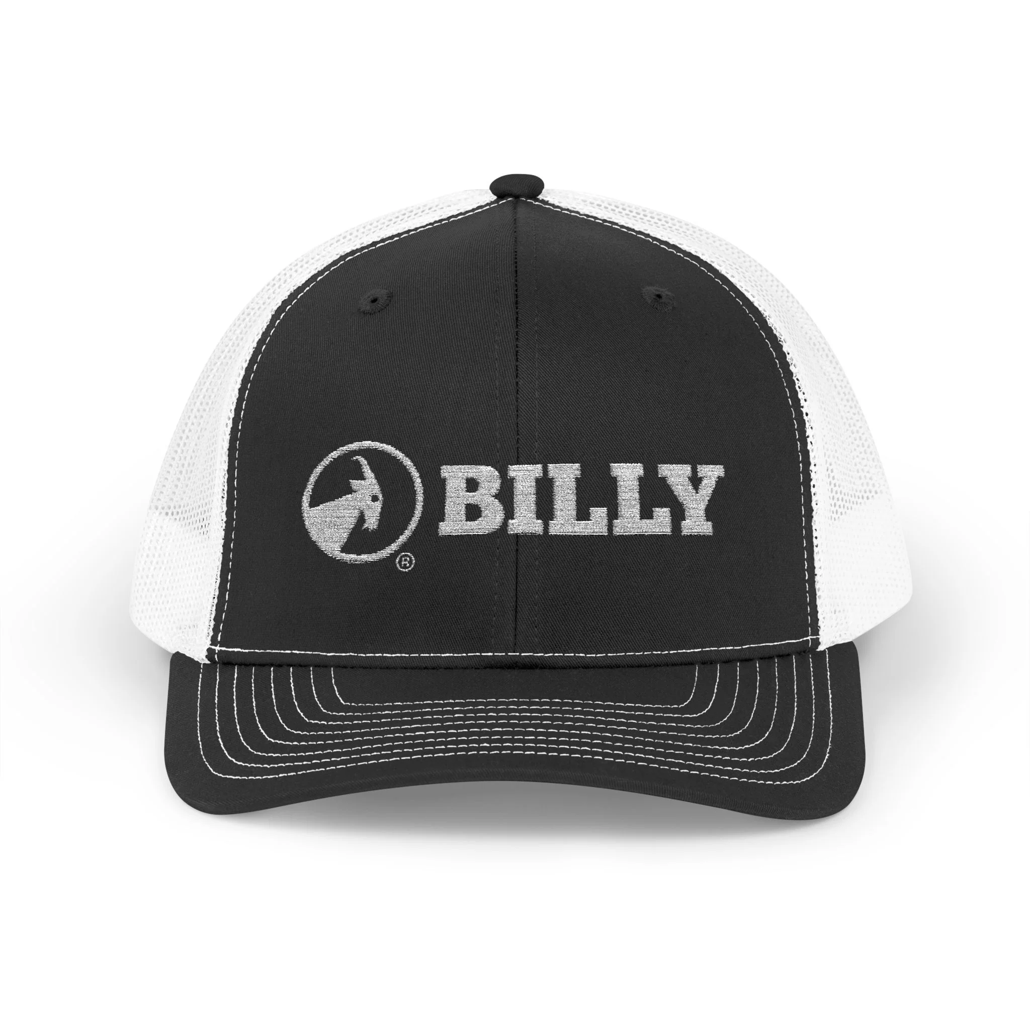 BILLY Snapback Trucker Cap (White Horizontal Logo - Embroidery) — AVAILABLE IN 8 COLORS - Image 15