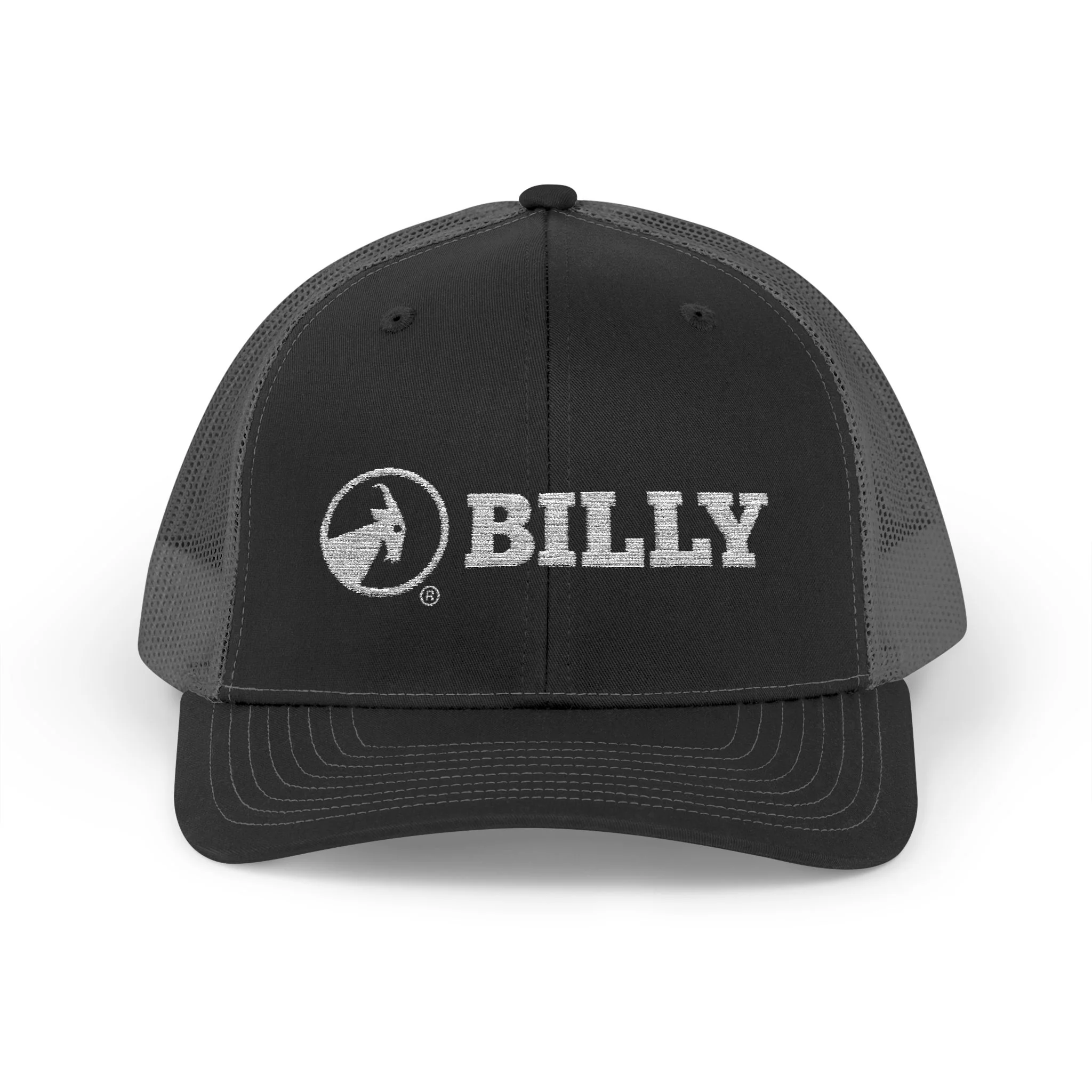 BILLY Snapback Trucker Cap (White Horizontal Logo - Embroidery) — AVAILABLE IN 8 COLORS - Image 5