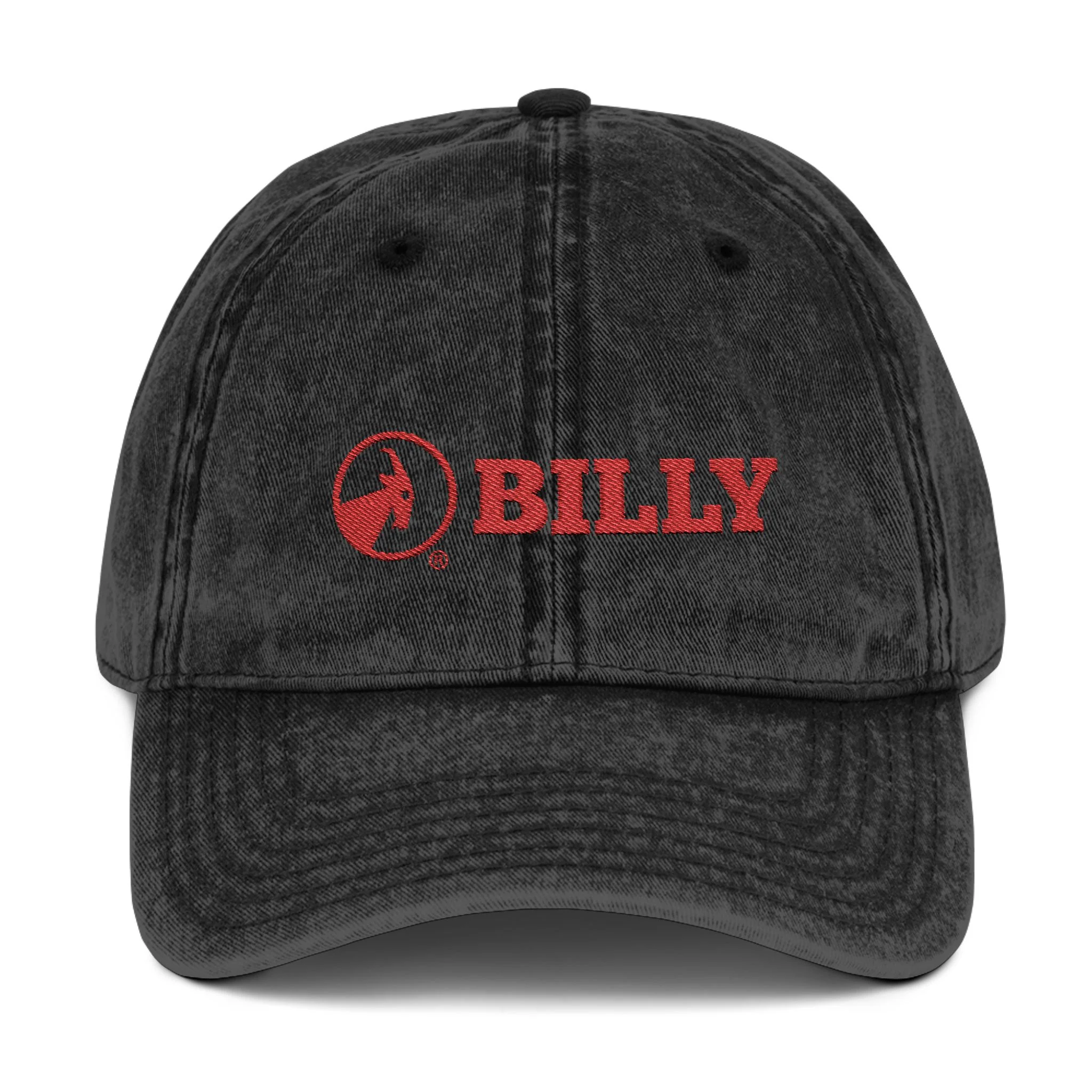 BILLY Vintage Cap (Red Horizontal Logo - Embroidery) — AVAILABLE IN 3 COLORS - Image 3