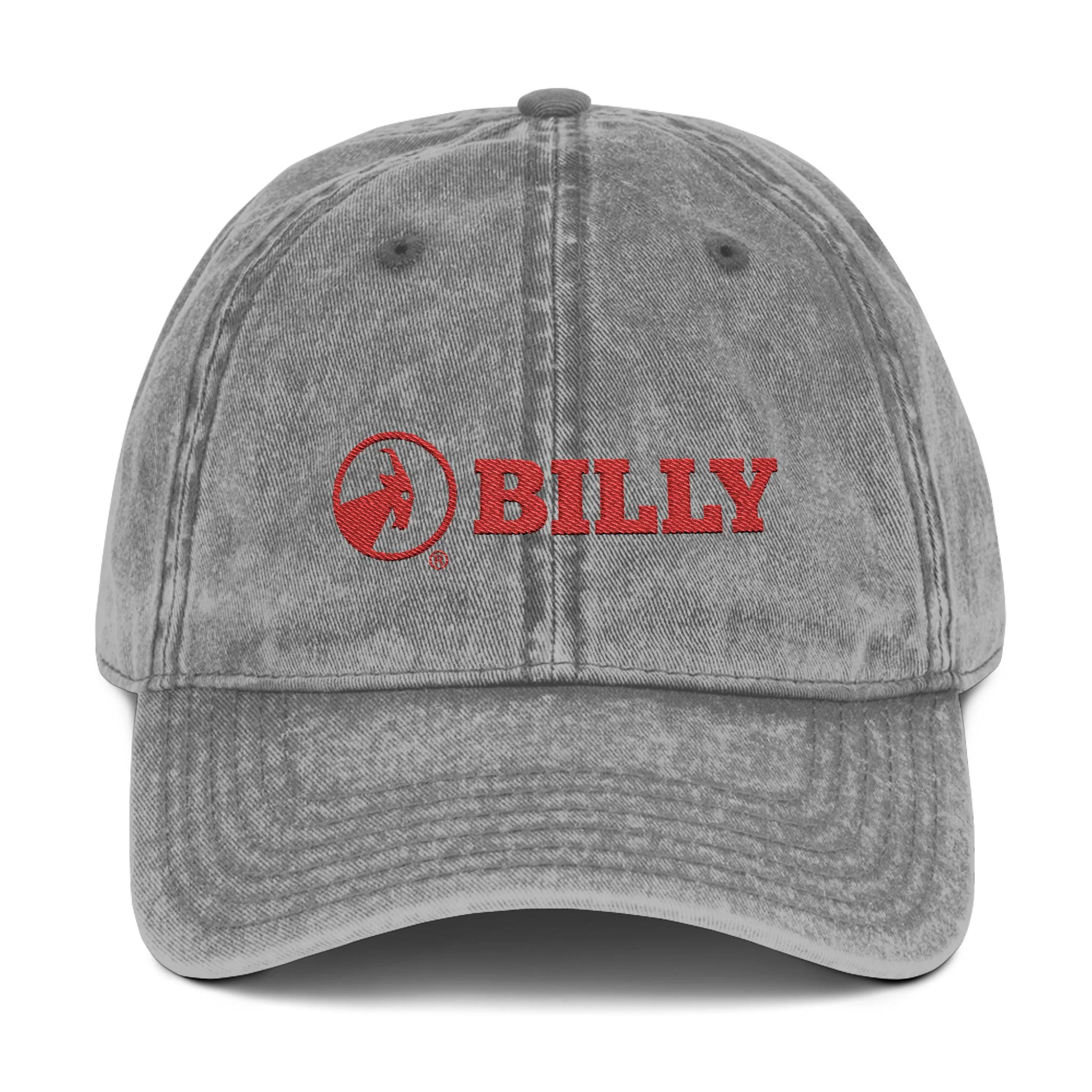 BILLY Vintage Cap (Red Horizontal Logo - Embroidery) — AVAILABLE IN 3 COLORS - Image 5