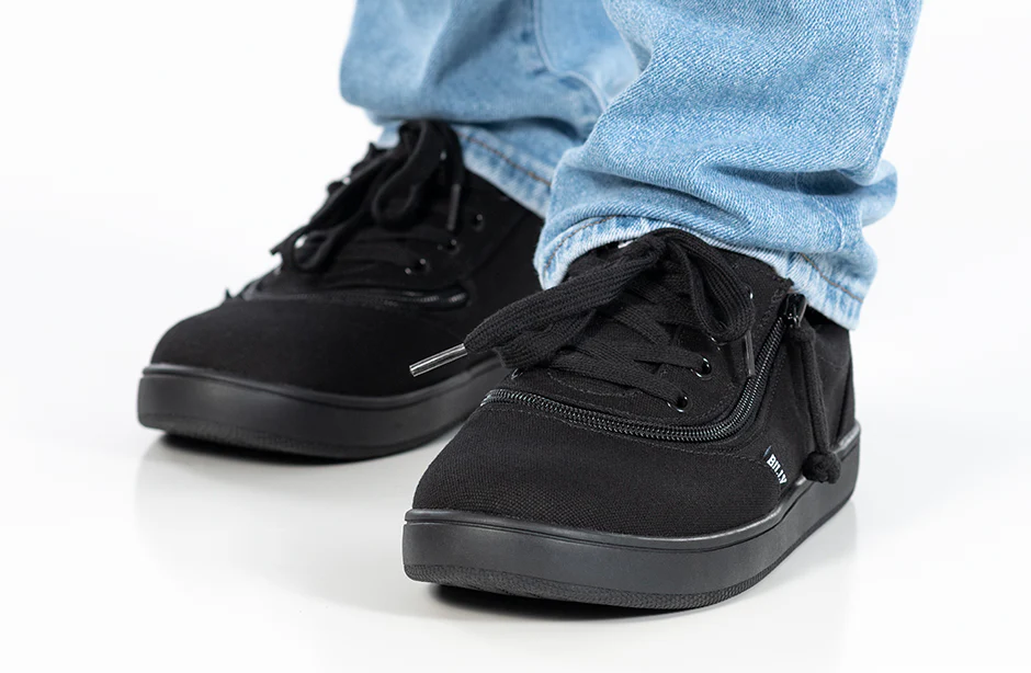 FINAL SALE - Men's Black to the Floor BILLY Sneaker Low Tops - Image 11