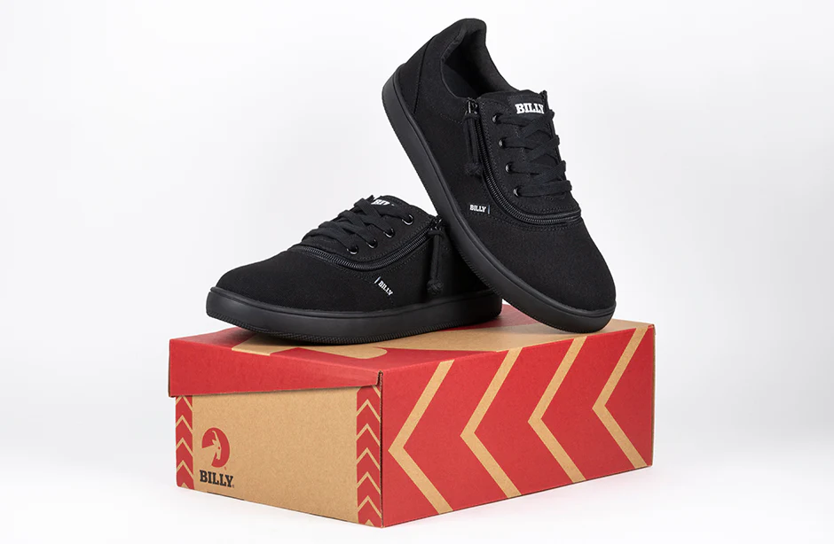 FINAL SALE - Men's Black to the Floor BILLY Sneaker Low Tops - Image 9