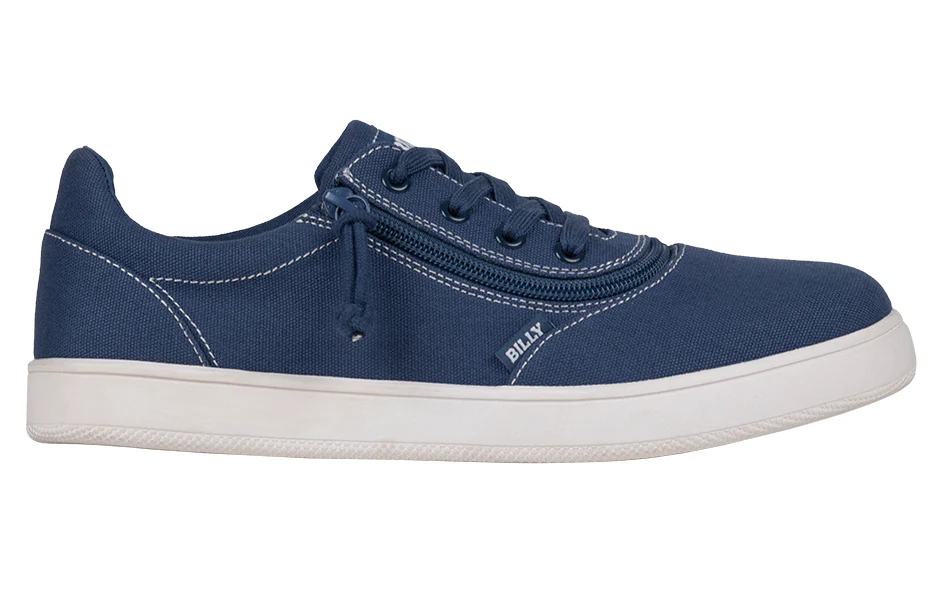 FINAL SALE - Men's Blue/White Stitch BILLY Sneaker Low Tops - Image 3