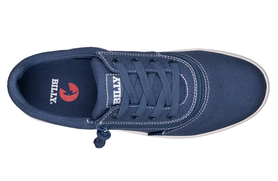 FINAL SALE - Men's Blue/White Stitch BILLY Sneaker Low Tops - Image 4
