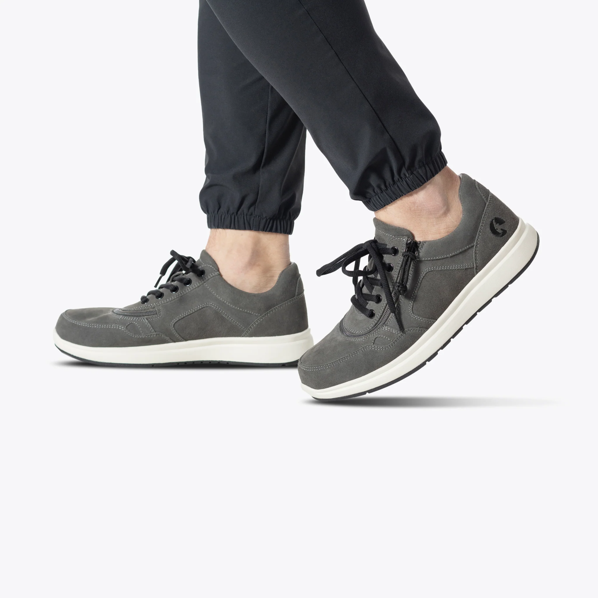 FINAL SALE - Men's Grey Suede BILLY Comfort Jogger - Image 6