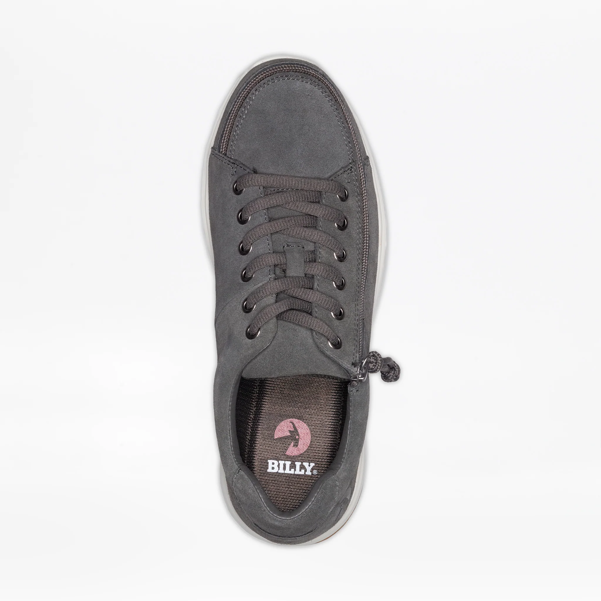SALE - Men's Grey Suede BILLY Comfort Low - Image 3