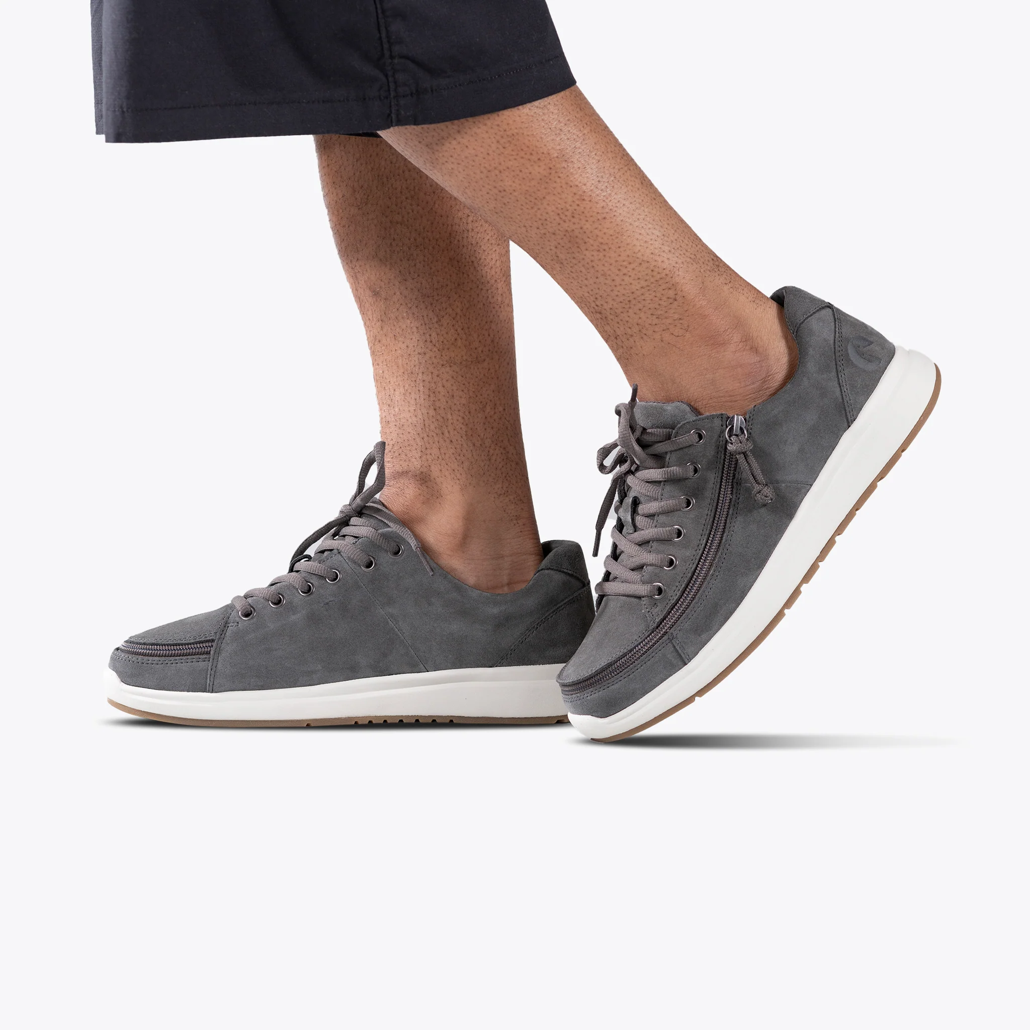 SALE - Men's Grey Suede BILLY Comfort Low - Image 6