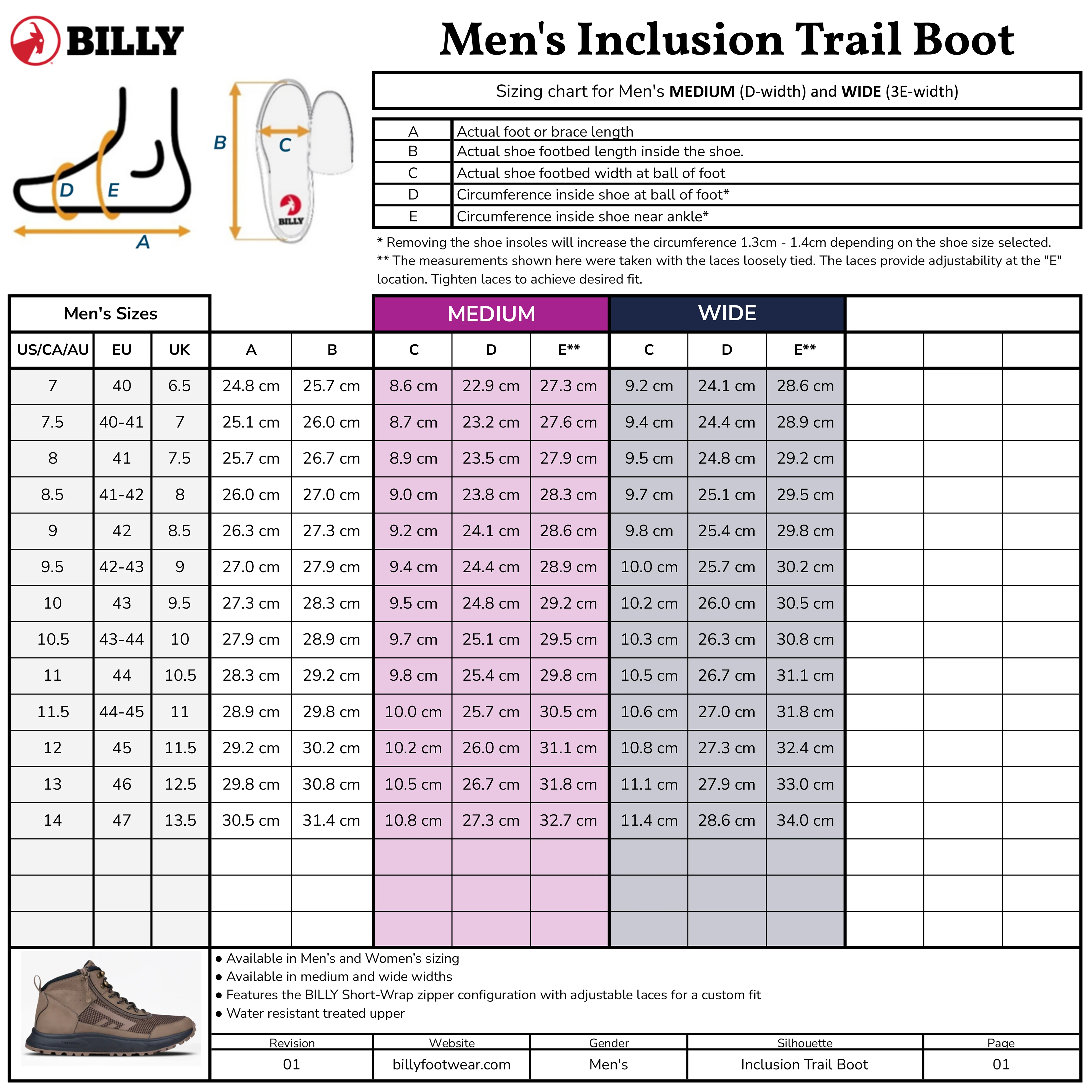 Men's Taupe BILLY Inclusion Trail Boot - Image 7