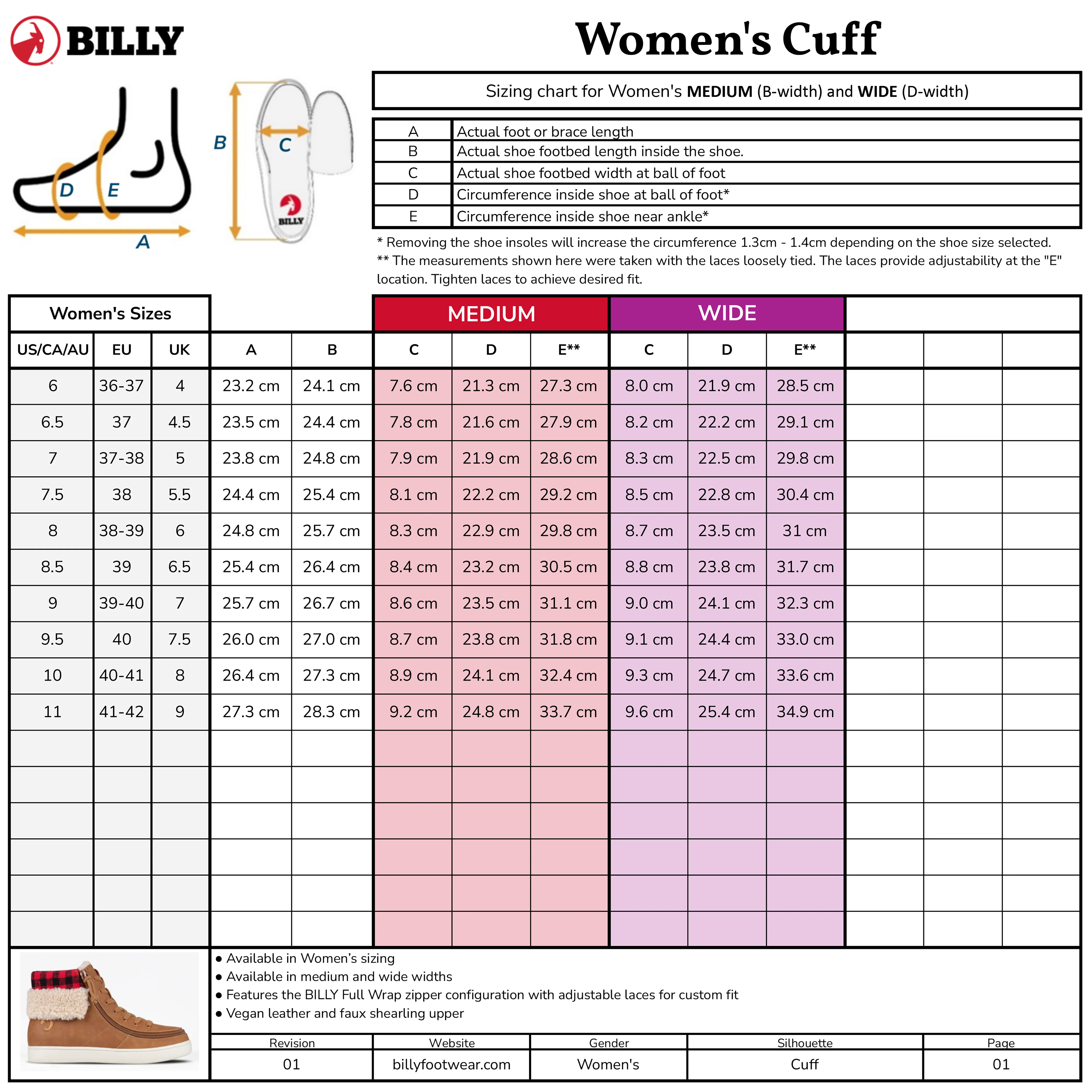 SALE - Women's Cognac BILLY Cuff - Image 6