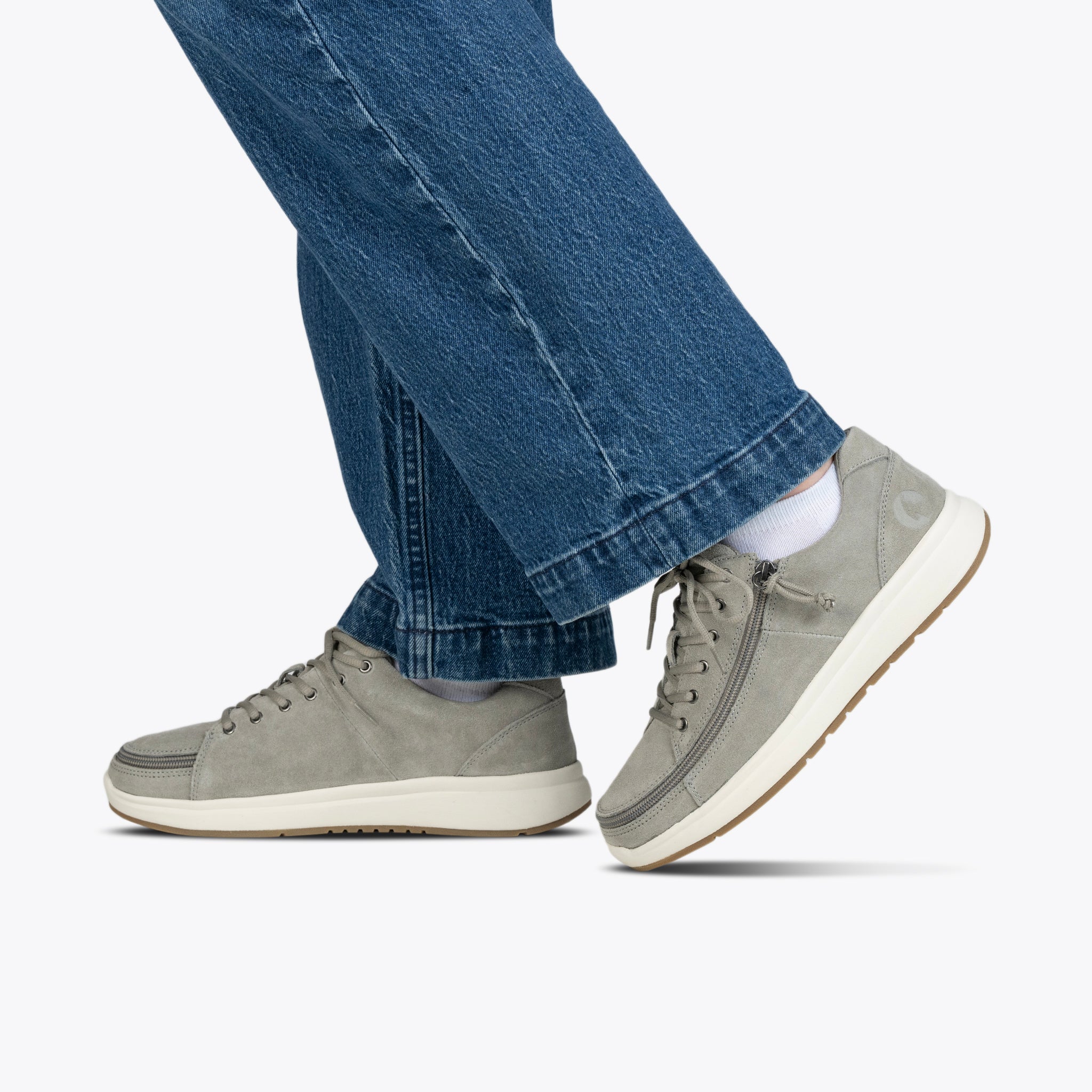 FINAL SALE - Women's Grey Suede BILLY Comfort Low - Image 6